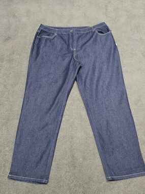 Simply Chloe Dao Women’s 20W Dark Wash Straight Leg Jeans NWT